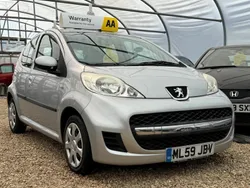 Silver Used 2009 Peugeot 107 Hatchback | £1,499 (Good price)