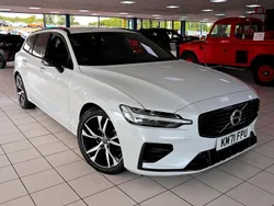 White Used 2021 Volvo V60 R-Design Estate | £25,489 (Fair price)