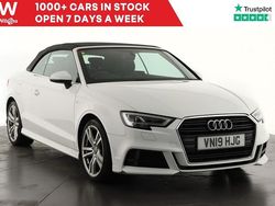 White Used 2019 Audi A3 Cabriolet S-Line Cabriolet | £17,799 (Fair price)