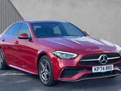 Red Used 2024 Mercedes C300e AMG line Sedan | £34,980 (Good price)