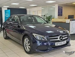 Blue Used 2016 Mercedes C350e Sedan | £10,800 (Fair price)