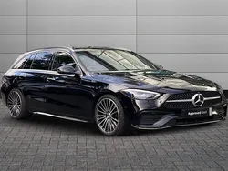 Obsidian black Used 2024 Mercedes C300 AMG Line Premium Plus Estate | £38,950 (Expensive)