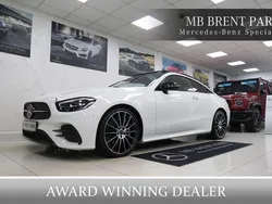 White Used 2022 Mercedes E300 AMG line Coupe | £34,000 (Good price)