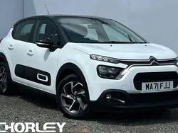White Used 2021 Citroën C3 PureTech Hatchback | £11,054 (Fair price)