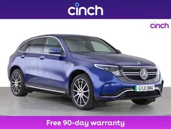 Blue Used 2021 Mercedes EQC400 AMG line SUV | £25,949 (Fair price)