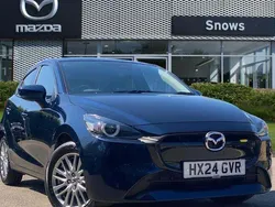 Deep crystal blue Used 2023 Mazda 2 Exclusive-Line Hatchback | £17,846 (A bit pricey)