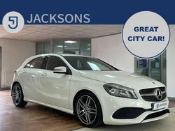 White Used 2017 Mercedes A160 AMG line Hatchback | £11,240 (Fair price)