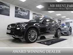Black Used 2021 Mercedes GLC300e AMG line Coupe | £35,500 (A bit pricey)