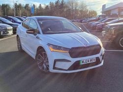 Moon white metallic Used 2024 Skoda Enyaq iV SportlinePlus SUV | £26,995 (Good price)