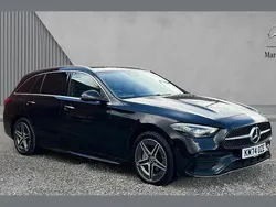 Black Used 2024 Mercedes C300e AMG Line Premium Plus Estate | £38,980 (Fair price)