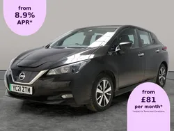 Black Used 2021 Nissan Leaf Acenta Hatchback | £7,243 (Good price)