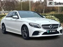 White Used 2020 Mercedes C300 AMG Line Premium Sedan | £18,690 (Fair price)