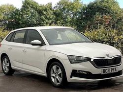 Candy white Used 2021 Skoda Scala SE Hatchback | £11,990 (Fair price)