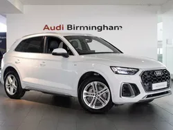 Glacier white metallic Used 2021 Audi Q5 S-Line SUV | £31,000 (Fair price)