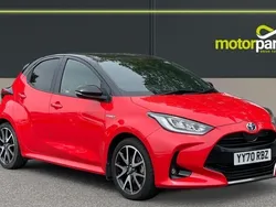 Orange Used 2020 Toyota Yaris Hybrid Edition Hatchback | £15,500 (Fair price)