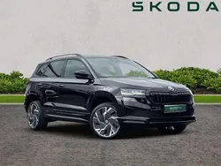 Black magic pearl effect Used 2024 Skoda Karoq SportLine SUV | £27,495 (Fair price)