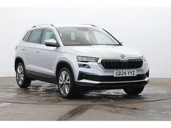 Brilliant silver metallic Used 2024 Skoda Karoq SE L SUV | £20,490 (Fair price)