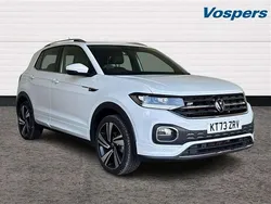 White Used 2023 VW T-Cross R-line SUV | £22,500 (Fair price)