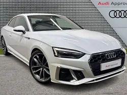 White Used 2024 Audi A5 S-Line Coupe | £28,800 (Good price)