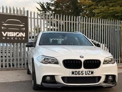 White Used 2015 BMW 520 M Sport Estate | £7,495 (Fair price)