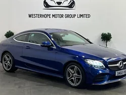Blue Used 2018 Mercedes C220 AMG line Coupe | £15,000 (Fair price)