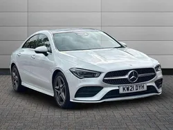 White Used 2021 Mercedes CLA220 AMG Line Premium Plus Sedan | £23,850 (Fair price)