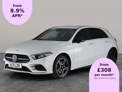 White Used 2021 Mercedes A250 AMG line Hatchback | £20,590 (Fair price)