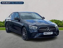 Blue Used 2022 Mercedes E400 AMG line Sedan | £43,449 (Expensive)