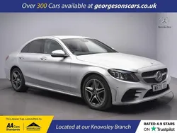 Silver Used 2021 Mercedes C200 AMG line Sedan | £17,800 (Good price)