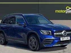 Blue Used 2021 Mercedes GLB200 AMG line SUV | £25,495 (Fair price)