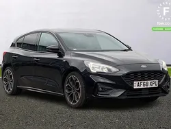 Black Used 2018 Ford Focus ST-Line X Hatchback | £10,199 (Fair price)