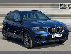 Blue Used 2022 BMW X5 M Sport SUV | £40,138 (Fair price)