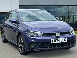 Vibrant violet metallic Used 2024 VW Polo R-line Hatchback | £21,326 (Fair price)