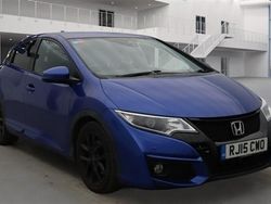 Blue Used 2015 Honda Civic Sport Hatchback | £9,450 (Fair price)