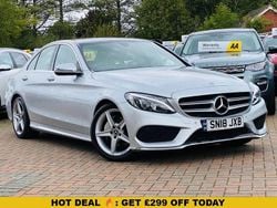 Silver Used 2018 Mercedes C220 AMG Line Premium Sedan | £12,300 (Fair price)