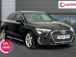 Black Used 2022 Audi A3 Sportback e-tron S-Line Sedan | £18,360 (Fair price)
