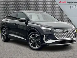 Black New 2025 Audi Q4 Sportback e-tron S-Line SUV | £38,000