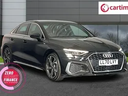 Black Used 2020 Audi A3 S-Line Sedan | £19,700 (Good price)