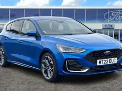 Blue Used 2022 Ford Focus ST-Line Hatchback | £18,495 (Fair price)