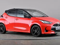 Orange Used 2021 Toyota Yaris Hybrid Edition Hatchback | £15,488 (Fair price)