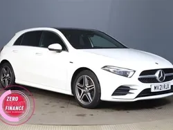 White Used 2021 Mercedes A250 AMG line Hatchback | £20,279 (Expensive)