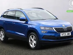 Blue Used 2021 Skoda Karoq SE SUV | £17,799 (Fair price)