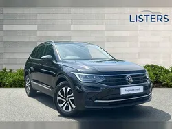 Deep black pearl effect Used 2022 VW Tiguan Active SUV | £20,890 (Fair price)