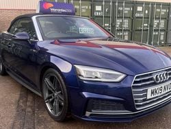 Blue Used 2019 Audi A5 Cabriolet S-Line Cabriolet | £12,495