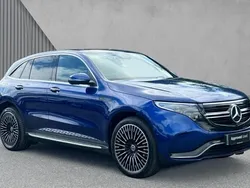 Brilliant blue metallic Used 2021 Mercedes EQC400 AMG line SUV | £30,496 (A bit pricey)