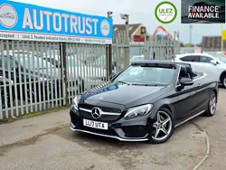 Black Used 2017 Mercedes C220 AMG line Cabriolet | £15,995 (Fair price)