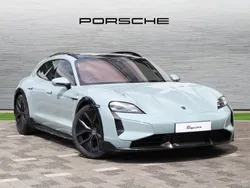 Shade green metallic New 2024 Porsche Taycan Turbo S Cross Turismo Sedan | £129,900