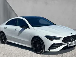 White Used 2024 Mercedes CLA220 AMG Line Premium Plus Sedan | £32,880 (Expensive)