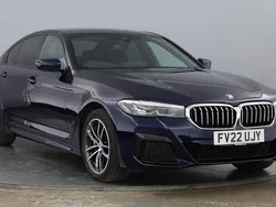 Blue Used 2022 BMW 530e M Sport | £27,650 (Fair price)