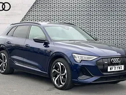 Blue Used 2021 Audi e-tron Black Edition SUV | £29,191 (Fair price)